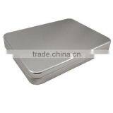 No Printing Rectangular Throat Tinplate Case