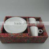 Stock Middle East White Porcelain Coffee Cup for Espresso,Tea Cup Set With Gife Box thumbnail-1