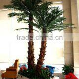 Decorative Home Decor 4m Tall Artificial Palm Tree Decorative Garden Used Wholesale Fake Plastic Curved Coconut Tree EYZS20 thumbnail-1