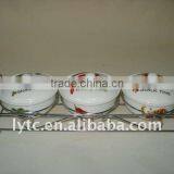 Empty Ceramic Spice Jar With Stainless Steel Stand for Kitchenware thumbnail-2