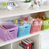 Emc Plastic Baskets, Plastic Rectangular Baskets With Handle thumbnail-2