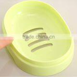 Innovative Design Portable Elliptic Plastic Soap Dish Box With Draining Tray thumbnail-2