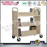 Metal Modern Library 3 Laryers Mobile Book Cart in Stock thumbnail-3