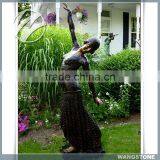 Life Size Modern Garden Stone Dancing Statues thumbnail-4
