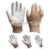 13gauge Floral Nylon pu Palm Gloves for Working thumbnail-2