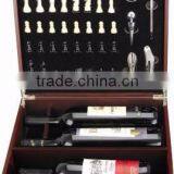 K0454-6W 2 Bottle Wine Bottle Set With Chess thumbnail-2