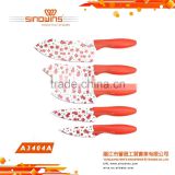 A3404-6 Super Quality 5pcs Stainless Steel Knife Set with Non-stick Coating