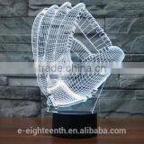 Cutomized Image Captain American Style Visual Illusion Light Touch Panel 3D Led Night Lights for Christmas Gift thumbnail-1