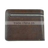 2015 Most Popular Zipper Coin Pocket Mens Leather Wallet thumbnail-2