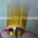 Feathered Venetian Party Mask for Sale thumbnail-1