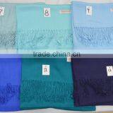 Fashion Women Twill Hot Popular Pashmina Shawl 100%viscose Solid Color thumbnail-5