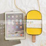 Bag 2017 Girls Shoulder Long Strip Bag Yellow Ice Cream Designer Bag thumbnail-4