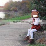 Baby Lovely Red Cotton Kids Clothing Summer Rompers Children Boutique Clothes thumbnail-6