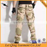 Mens Top Quality Pockets Camouflage Knee Zipper Pants thumbnail-2