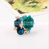 Zm53233a Christmas Hand Decoration Women Ring Jewelry Ladies Finger Rings With Rose Red thumbnail-4
