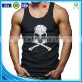 China Printing Cotton Custom Gym Wholesale Mens Running Stringer Singlet thumbnail-1