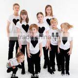 China Guangzhou Garment Manufacture Custom t Shirt Printing 100% Cotton Kid's White T-shirt Boutique Clothing thumbnail-1