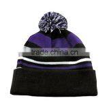 New Custom Style Men's Winter Knit Hat/Pom Pom Knitted Hat thumbnail-3