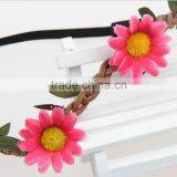 Wedding Flower Elastic Headband ,Bridal Hair Wreath Hair Accessory thumbnail-4