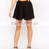 High-rise Waist Pleated Front Shorts Sexy Women Shorts Wholesale thumbnail-3