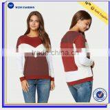 2016 Wensfashion Custom Women Leather Sleeve Sweatshirt and Long Sleeved Sweatshirt thumbnail-2