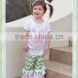 2017 Girls Easter Day Outfit Spring Boutique Girl Clothing Easter Boutique Outfits Wholesale Children's Boutique Clothing thumbnail-1