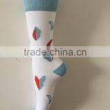Amazon Supplier 100% Organic Cotton Women / Men Custom Design Your Own Colorful Dress Socks thumbnail-5