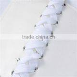 High Quality Ladies Wide White PU Leather Elastic Wide Waist Belt thumbnail-2