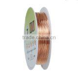 Copper Beading Wire Thread Cord Rose Gold 0.4mm Dia. , 2 Rolls thumbnail-1