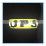 Cheap Custom Printing Magic Tape Elastic Reflective Armband Bracelets thumbnail-5