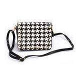 Pony Skin Leather Crossbody Bags / Across The Shoulder Bags Houndstooth Design thumbnail-1