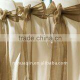 Wedding and Banquet Crystal Organza Chair Sash and Tie Back