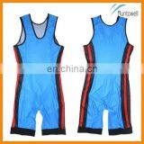 Sublimated Wholesale Wrestling/ Lycra Wrestling Wear/ Cheap Wrestling Singlets for Sale thumbnail-1
