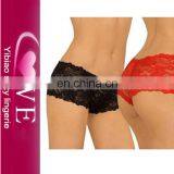 Top Selling Online Shop All Over Strench Mesh Lace Boyshort For Women Wearing