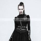 Punk Rave Gothic Black Chest Harness-top S-221 thumbnail-1