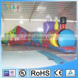 Cute Sunway Inflatable Train Tunnel Inflatable Train for Fun Caterpillar Tunnel Train for Kids thumbnail-4