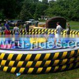 Inflatable jump wipe out sports game for adults in Carnival