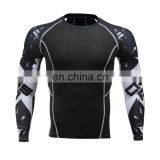 2017 Fitness Compression t-shirt custom compression sweatshirt garments