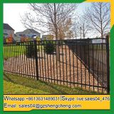Powder coating wrought iron fence for garden roads
