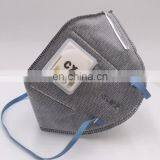 Filtering Activated Carbon Foldable Mask Anti-smoke Half Face Masks With Aluminum Nose Clip thumbnail-1