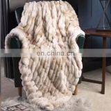 Wholesale Solid Stretch Rabbit Faux Fur Fabric for Blanket Apparel Coat thumbnail-1