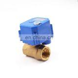 Normally Closed/Normal Closed Low Current Brass Electric Motor Valve thumbnail-5