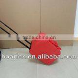 2014 hot red trolley cooler bag with wheels