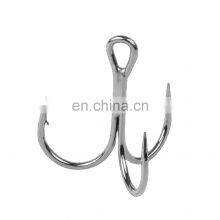 Nickel Plated Material Luya Hard Bait Treble Hooks 5 Pieces in a Box thumbnail-1