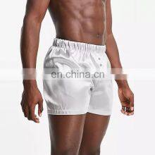 Wholesale Custom Logo Summer Breathable 100% Polyester Men Shorts Pyjama Satins Shorts thumbnail-2