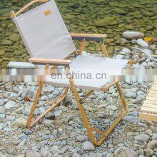 New Design Adjust Heavy Duty Logo Beach Custom Lightweight Kids Wood Outdoor Camping Chair Foldable thumbnail-3