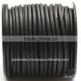 Round Leather Cord Stitched Inside Outside