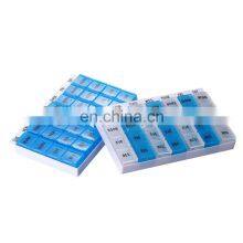 Eco Friendly Medicine Travel Size Custom Plastic Pills Organizer Medical Weekly 7 Day Pill Box thumbnail-2