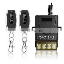 VONVOFF Wireless Remote Switch With 328ft Long Range DC 12V/24v/48v/72V Switch for Anti-Theft Alarms, Roller Lind Door (Black)