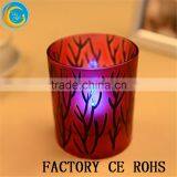 Red Glass Votive Candle Holder /Glass Tealight /Candle Jar For Wedding